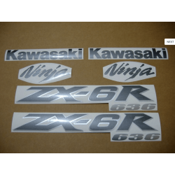 STICKER SET KAWASAKI ZX-6R YEAR 2004 ORANGE