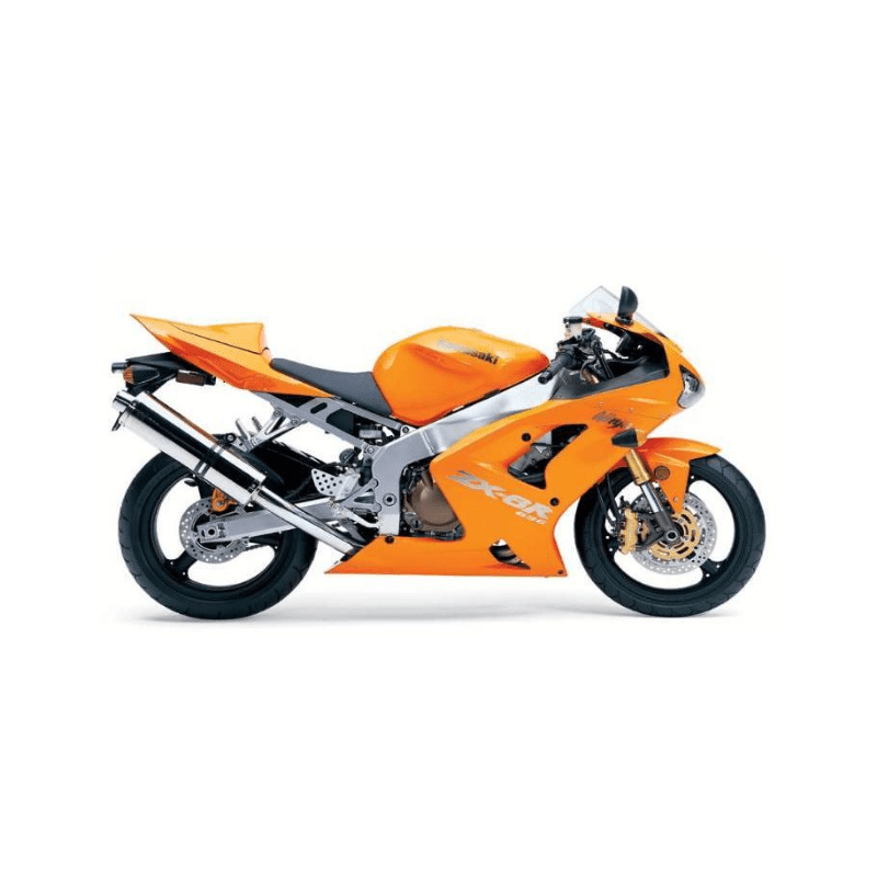 STICKER SET KAWASAKI ZX-6R YEAR 2004 ORANGE