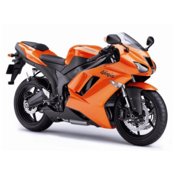 STICKER SET KAWASAKI ZX-6R YEAR 2007 ORANGE
