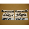 STICKER SET KAWASAKI ZX-6R AÑO 2007 ROJO