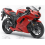 STICKER SET KAWASAKI ZX-6R YEAR 2007 RED (Compatible Product)