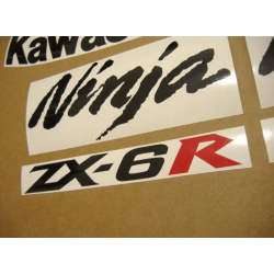 STICKER SET KAWASAKI ZX-6R YEAR 2008 YELLOW