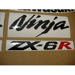 STICKER SET KAWASAKI ZX-6R YEAR 2008 YELLOW