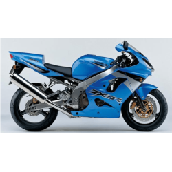 STICKERS KIT KAWASAKI ZX-7R 2003 BLUE SILVER