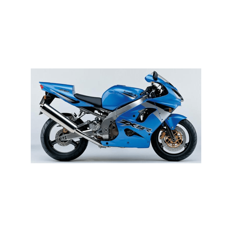 ADHESIVOS KIT KAWASAKI ZX-9R 2003 AZUL PLATA