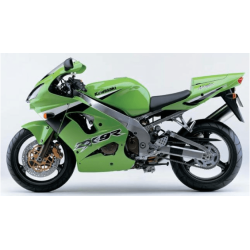 STICKERS KIT KAWASAKI ZX-9R 2003 GREEN BLACK