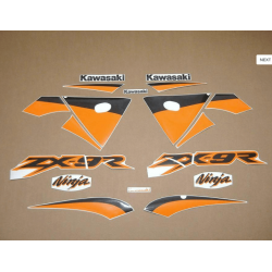 STICKERS KIT KAWASAKI ZX-9R 2003 SILVER ORANGE
