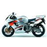 ADHESIVOS KIT KAWASAKI ZX-9R 2003 PLATA NARANJA