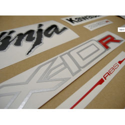 STICKERS KIT KAWASAKI ZX-10R YEAR 2002  ABS BLACK