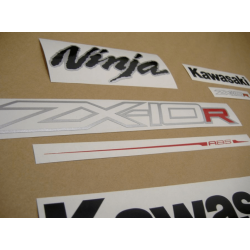 STICKERS KIT KAWASAKI ZX-10R YEAR 2002  ABS BLACK