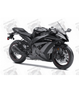 STICKERS KIT KAWASAKI ZX-10R YEAR 2012 ABS BLACK (Compatible Product)