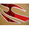 STICKERS KIT KAWASAKI 250R NINJA YEAR 2007 SILVER RED
