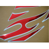 STICKERS KIT KAWASAKI 250R NINJA YEAR 2007 SILVER RED