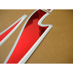 STICKERS KIT KAWASAKI 250R NINJA YEAR 2007 SILVER RED