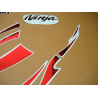 STICKERS KIT KAWASAKI 250R NINJA YEAR 2007 SILVER RED
