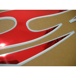 STICKERS KIT KAWASAKI 250R NINJA YEAR 2007 SILVER RED