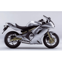 STICKERS KIT KAWASAKI ER-6F YEAR 2007 SILVER