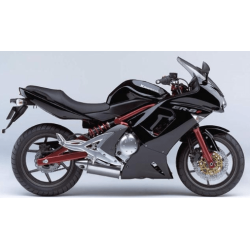 STICKERS KIT KAWASAKI ER-6F YEAR 2008 BLACK
