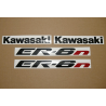 STICKERS KIT KAWASAKI ER-6N YEAR 2007 SILVER