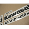 AUTOCOLLANT KIT KAWASAKI ER-6N YEAR 2009 SILVER