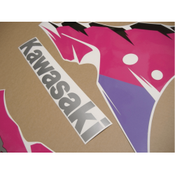 ADHESIVOS KIT KAWASAKI ZXR750 AÑO 1995 BLACK PINK PURPLE