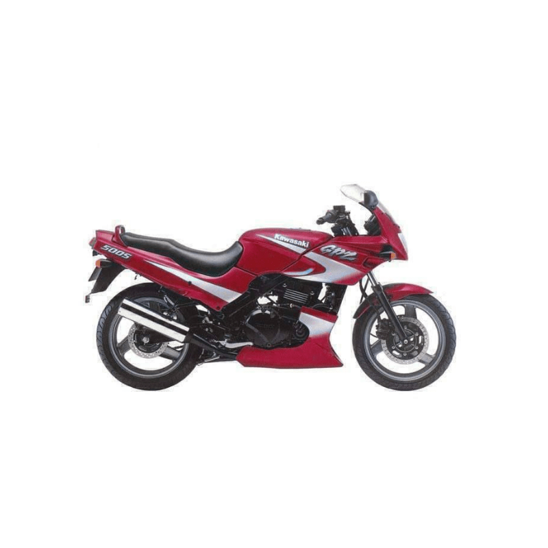 AUTOCOLLANT KIT KAWASAKI GPZ 500S YEAR 1999 RED SILVER