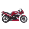 AUTOCOLLANT KIT KAWASAKI GPZ 500S YEAR 1999 RED SILVER