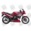 STICKERS KIT KAWASAKI GPZ 500S YEAR 1999 RED SILVER (Compatible Product)
