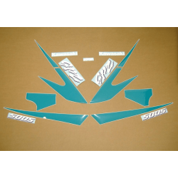 ADHESIVOS KIT KAWASAKI GPZ 500S AÑO STICKERS KIT KAWASAKI GPZ 500S YEAR 2000 BLACK GREEN