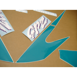 AUTOCOLLANT KIT KAWASAKI GPZ 500S YEAR STICKERS KIT KAWASAKI GPZ 500S YEAR 2000 BLACK GREEN