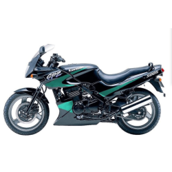 AUTOCOLLANT KIT KAWASAKI GPZ 500S YEAR STICKERS KIT KAWASAKI GPZ 500S YEAR 2000 BLACK GREEN