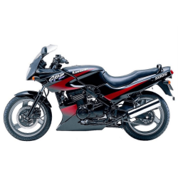 AUTOCOLLANT KAWASAKI GPZ 500S YEAR 2001 BLACK RED