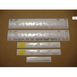 STICKERS KAWASAKI Z750 YEAR 2005 BLUE