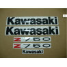 AUTOCOLLANT KAWASAKI Z750 YEAR 2006 RED
