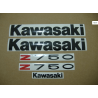 ADHESIVOS KIT KAWASAKI Z750 AÑO 2006 PLATA