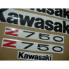ADHESIVOS KIT KAWASAKI Z750 AÑO 2006 PLATA