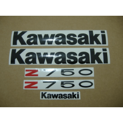 AUFKLEBER KIT KAWASAKI Z750 YEAR 2007 SILVER