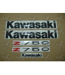 AUTOCOLLANT KAWASAKI Z750 YEAR 2007 SILVER
