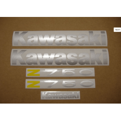 STICKERS KAWASAKI Z750 YEAR 2008 DARK BLUE