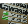 STICKERS KIT KAWASAKI Z750 YEAR 2010 WHITE