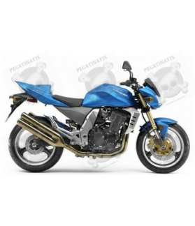 STICKERS KAWASAKI Z-1000 YEAR 2005 BLUE (Compatible Product)