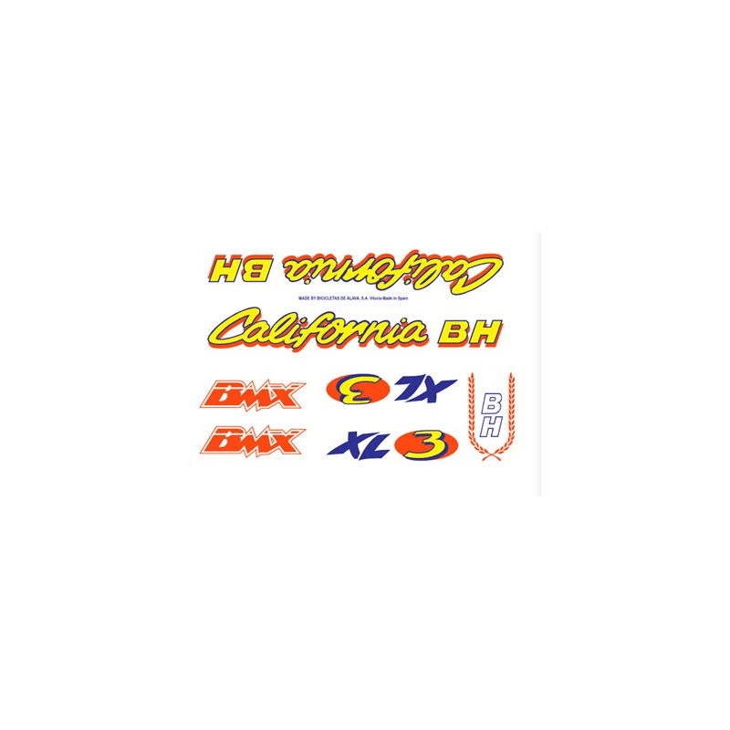 AUTOCOLLANT BH CLASSIC CALIFORNIA BMX XL3