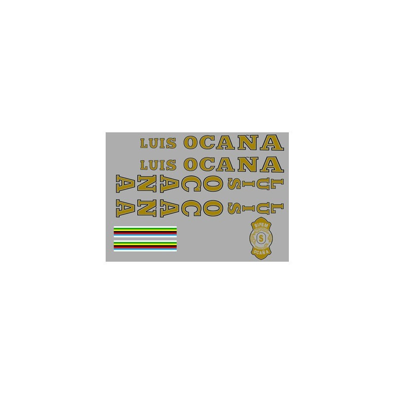 AUFKLEBER CLASSIC LUIS OCAÑA GOLD