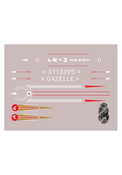 show original title Details about   Gazelle Sticker stickers decal Bicycle Bike 15 pieces pieces