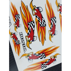 Stickers HONDA Racing Woody Woodpecker