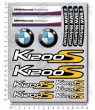 Stickers decals for BMW K1200S 2 parts set 22 pcs