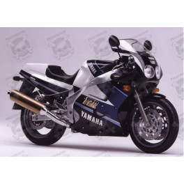 Adhesivos Yamaha FZR 1000 año 1990 negro/azul/blanco