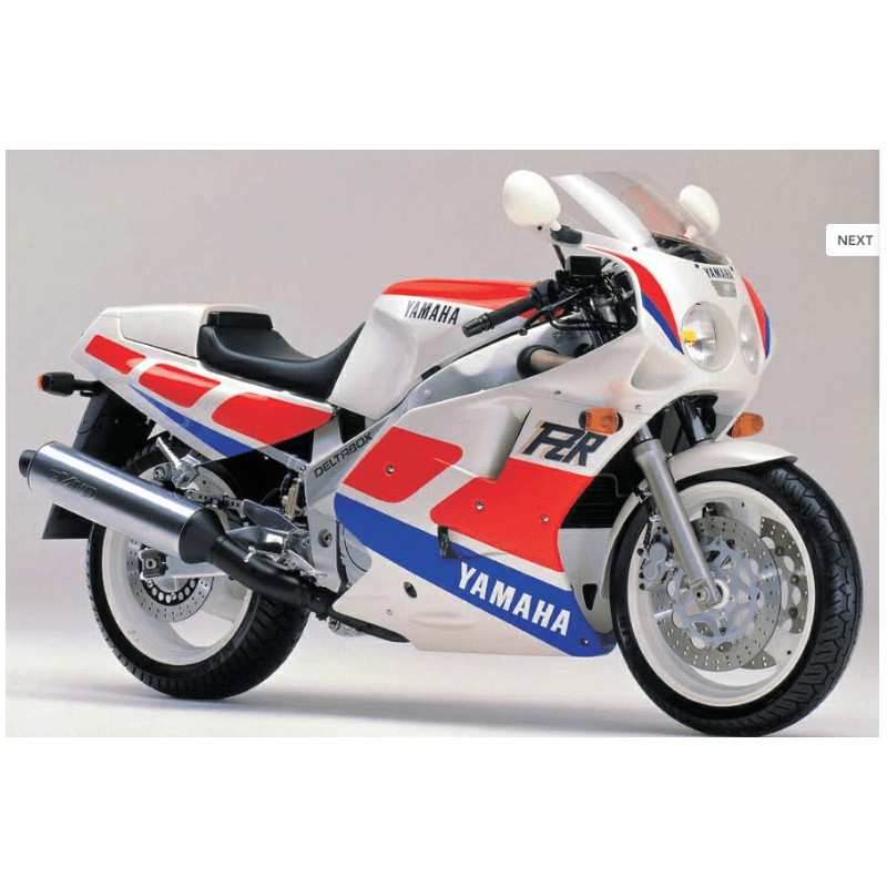 Adhesivos Yamaha FZR 1000 año 1989 WHITE/RED