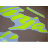 Stickers decals KAWASAKI ZXR NINJA CUSTOM NEON YELLOW