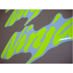Stickers decals KAWASAKI ZXR ZXR NINJA CUSTOM NEON YELLOW
